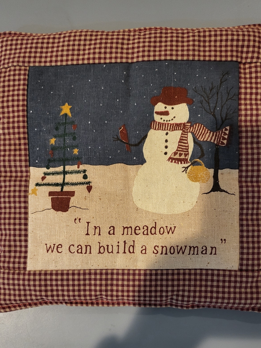 Alice’s Cottage Snowman Christmas Trivet Hot Pad